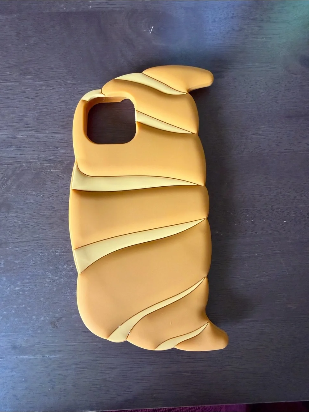 Croissant Silicone Phone Case in Tan